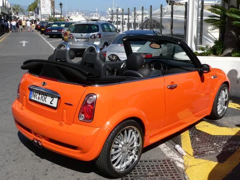 Mini Cooper S in Marbella Stock Photos