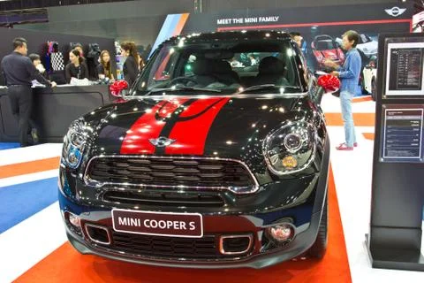 MINI COOPER S show at the second Bangkok international auto salon 2013 Stock Photos