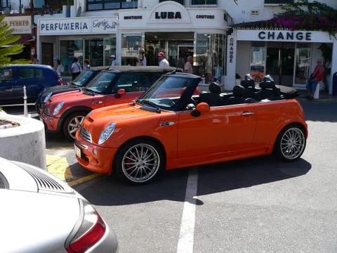Mini Cooper S in Spain Stock Photos
