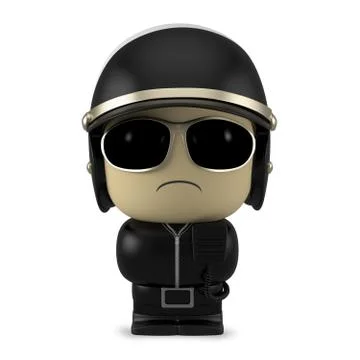 Mini Cop Stock Illustration