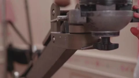 Mini Crane Jib Moving Downward on Professional Film Set Stock Footage 346181884