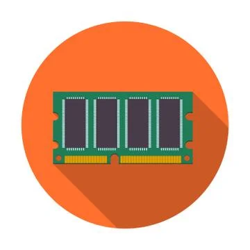 Mini DDR Ram icon Stock Illustration