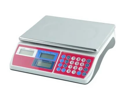 Mini digital scale isolated on white background Stock Photos