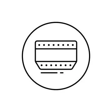 Mini displayport, connector icon. Simple line, outline vector elements of Illustrazione stock