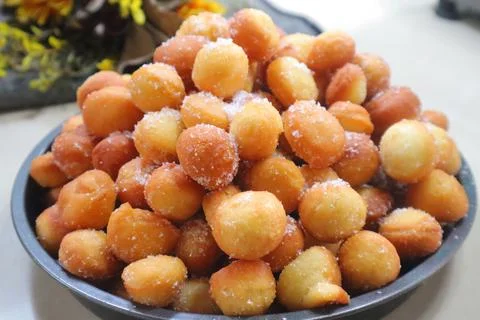 Mini Donut Balls Stock Photos
