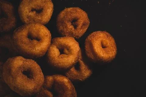 Mini donut Macro close up Stock Photos