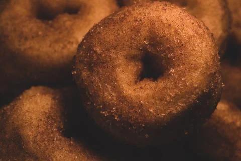 Mini donut Macro close up Stock Photos