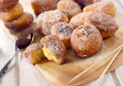 Mini donuts Stock Photos