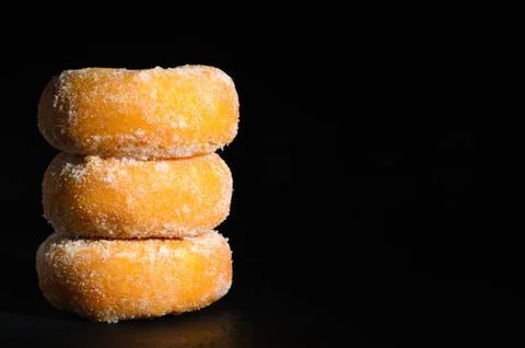 Mini donuts sugar Stock Photos