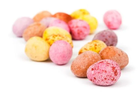 Mini easter eggs Stock Photos