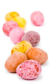 Mini easter eggs Stock Photos