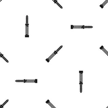 Mini electronic hookah pattern seamless black Stock Illustration