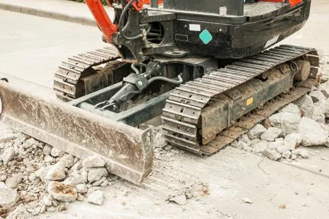 Mini excavator Stock Photos