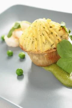 Mini fish pie Stock Photos