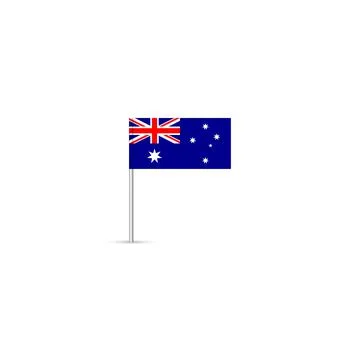 Mini flag of Australia. Stock Illustration