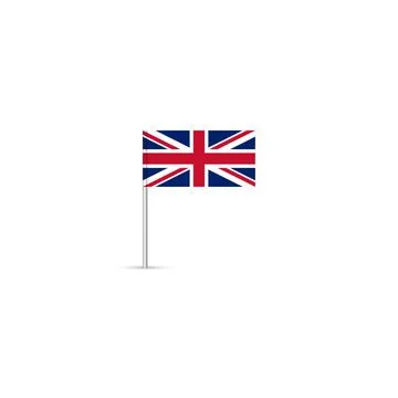 Mini flag of Great Britain. Stock Illustration