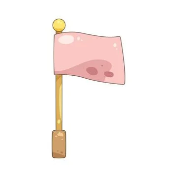 Mini flag topper Stock Illustration