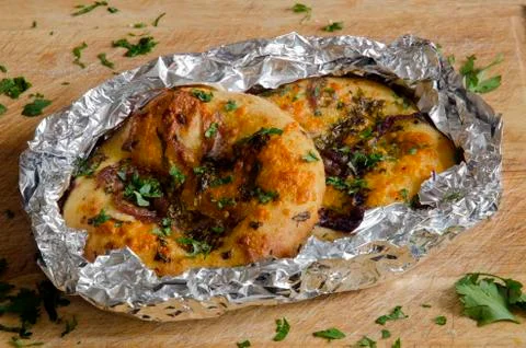 Mini flatbreads Stock Photos