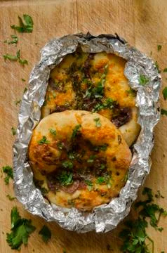 Mini flatbreads Stock Photos