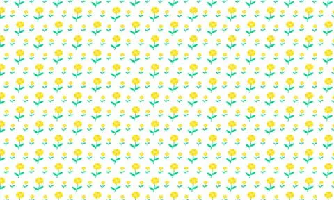 Mini Flower Shaped pattern background Stock Illustration