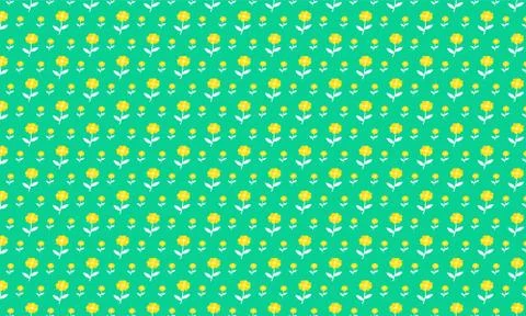 Mini Flower Shaped pattern in dark background Stock-Illustration