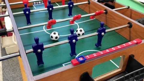 Mini Football table Stock Footage 328168797
