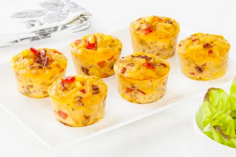 Mini frittatas Stock Photos