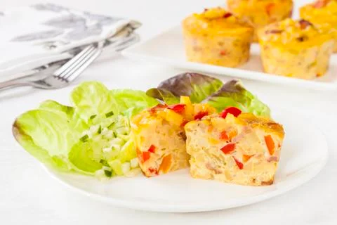 Mini frittatas Stock Photos