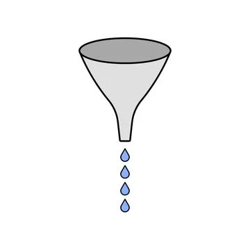Mini funnel pour Illustrazione stock