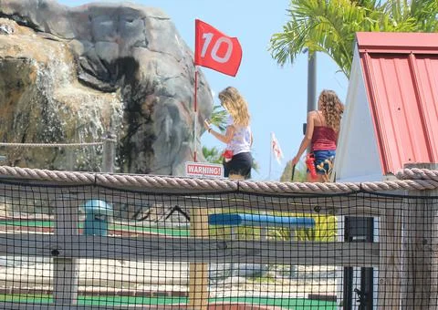 Mini Golf at the 10th Stock Photos
