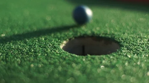 Mini golf - ball of. Stock Footage 89532926