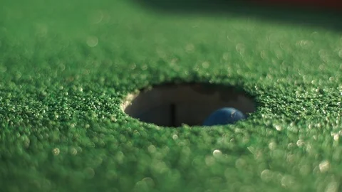 Mini golf - ball on. Stock Footage 89532980