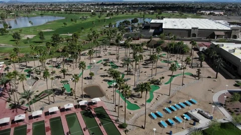 Mini golf course arizona Stock Footage 141807409