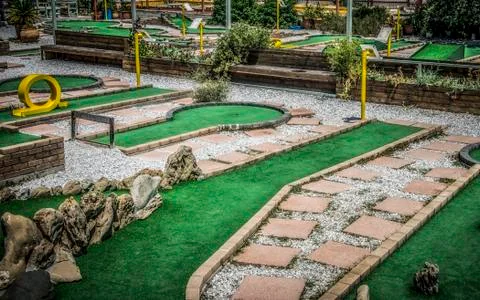 Mini Golf Course Stock Photos
