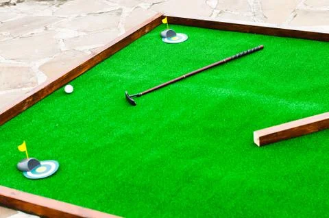 Mini golf field Stock Photos