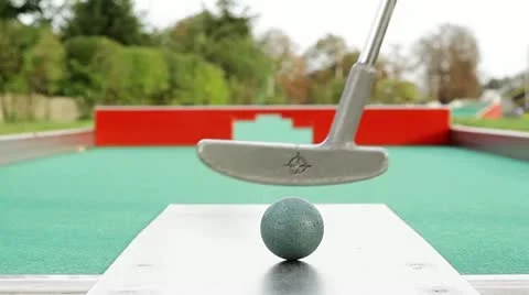 Mini golf Stock Footage 12136646