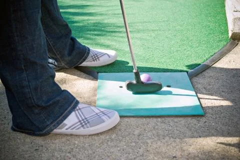 Mini Golfer Stock Photos