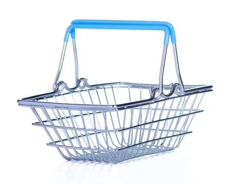 Mini grocery basket Stock Photos