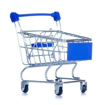 Mini grocery cart Stock Photos