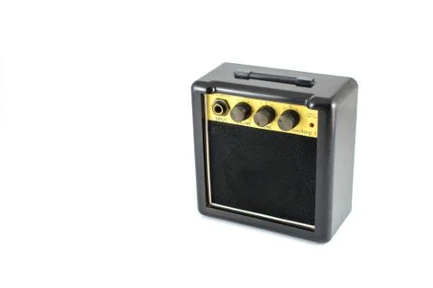 Mini guitar amplifier Fotos Stock