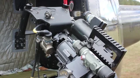 Mini Gun Stock Footage 42273001