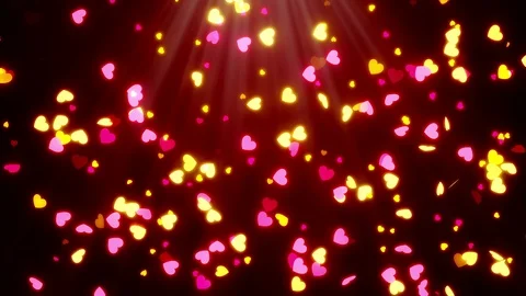 Mini Hearts Particles Stock-Footage 123293547