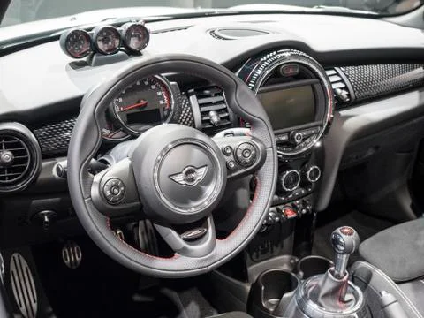 Mini John Cooper Works convertible at the New York International Auto Show 2017 Stock Photos