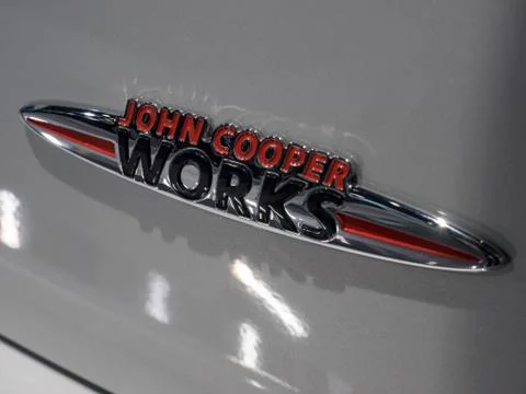 Mini John Cooper Works convertible at the New York International Auto Show 2017 Stock Photos