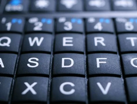 Mini Keyboard close up Stock Photos