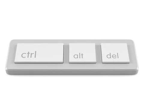Mini keyboard ctr alt del Stock Illustration