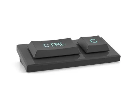 Mini keyboard ctrl C Illustrazione stock