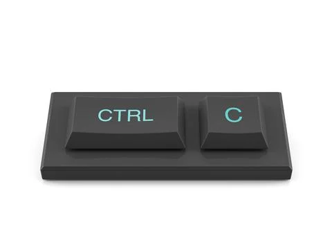 Mini keyboard ctrl C Stock Photos