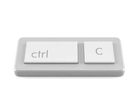Mini keyboard ctrl C Stock Photos