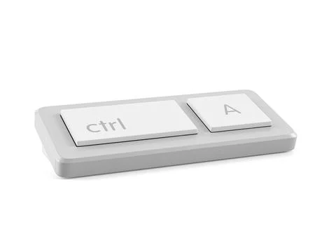 Mini keyboard ctrl A Illustrazione stock